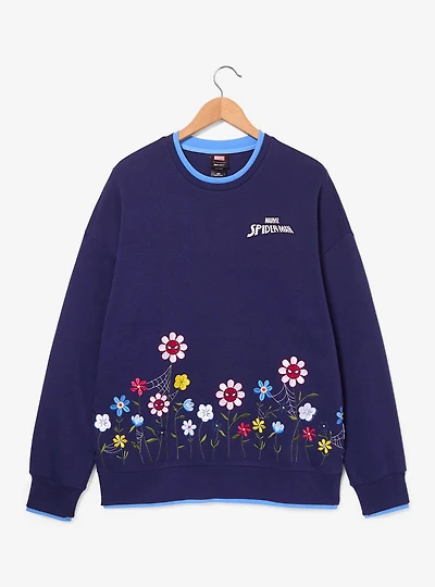 Marvel Spider-Man Floral Garden Crewneck — BoxLunch Exclusive