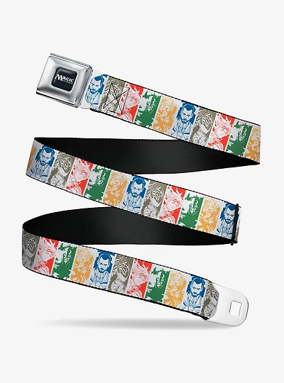 Magic: The Gathering Five Planeswalker Poses Multi Seatbelt Buckle Belt