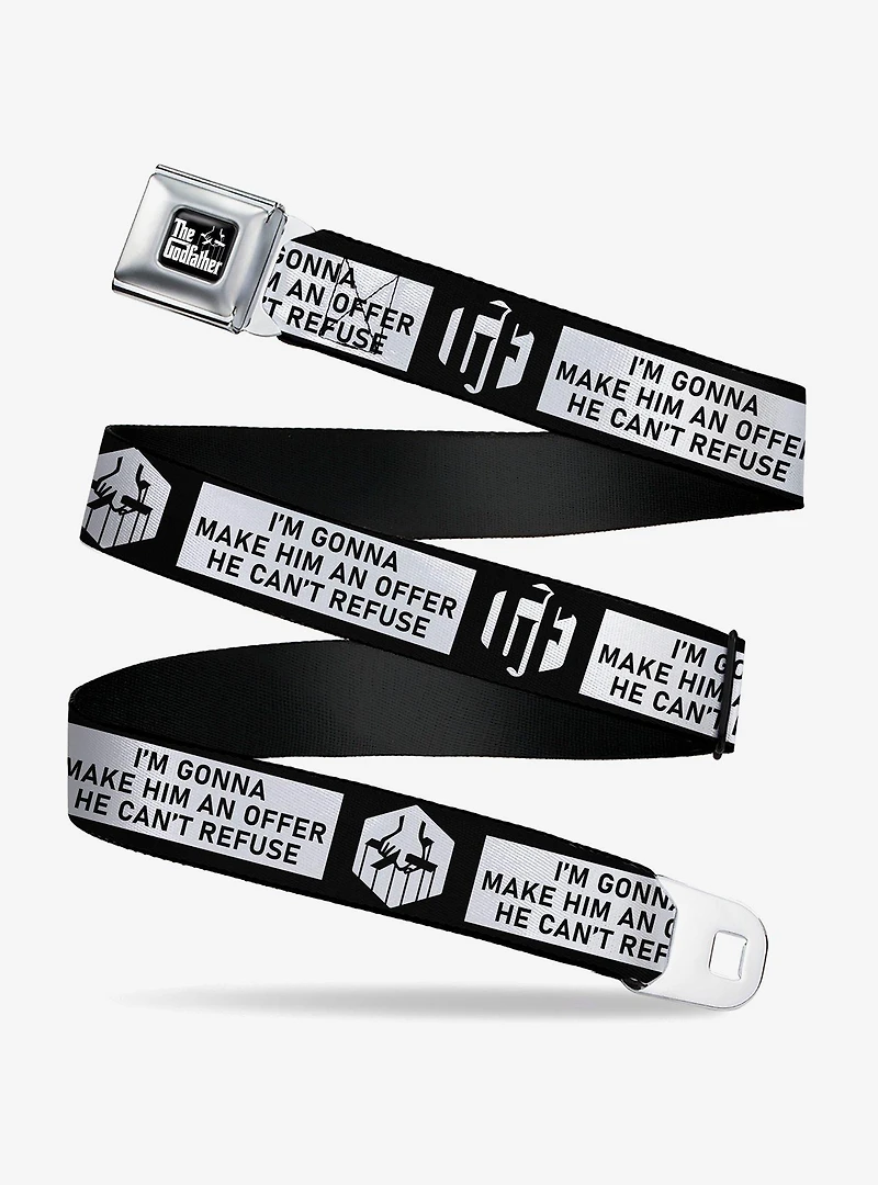 The Godfather I'm Gonna Make Him An Offer He Can't Refuse Seatbelt Buckle Belt