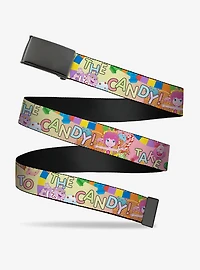 Candy Land Take Me To The Character Collage Multi Clamp Buckle Belt