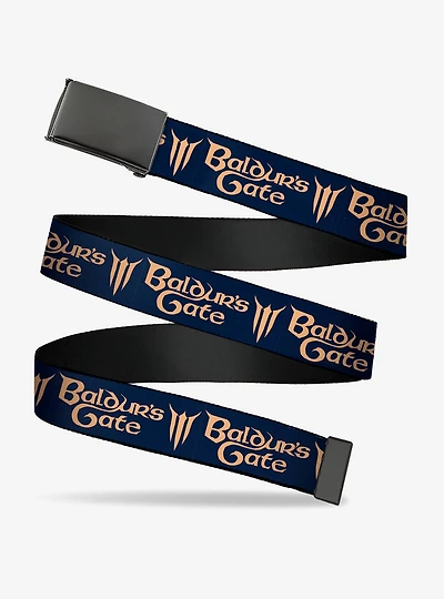 Baldur's Gate III Text Clamp Buckle Belt