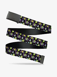 Rick and Morty Mutants Things Collage Clamp Buckle Belt