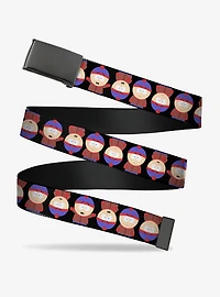 South Park Stan Flip Poses Black Clamp Buckle Belt