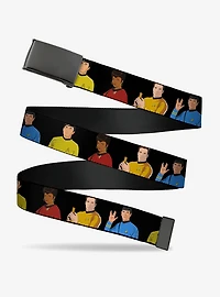 Star Trek Original Series Four Crew Member Group Clamp Buckle Belt