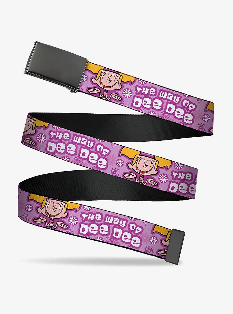 Dexter's Laboratory The Way of Dee Pose Clamp Buckle Belt