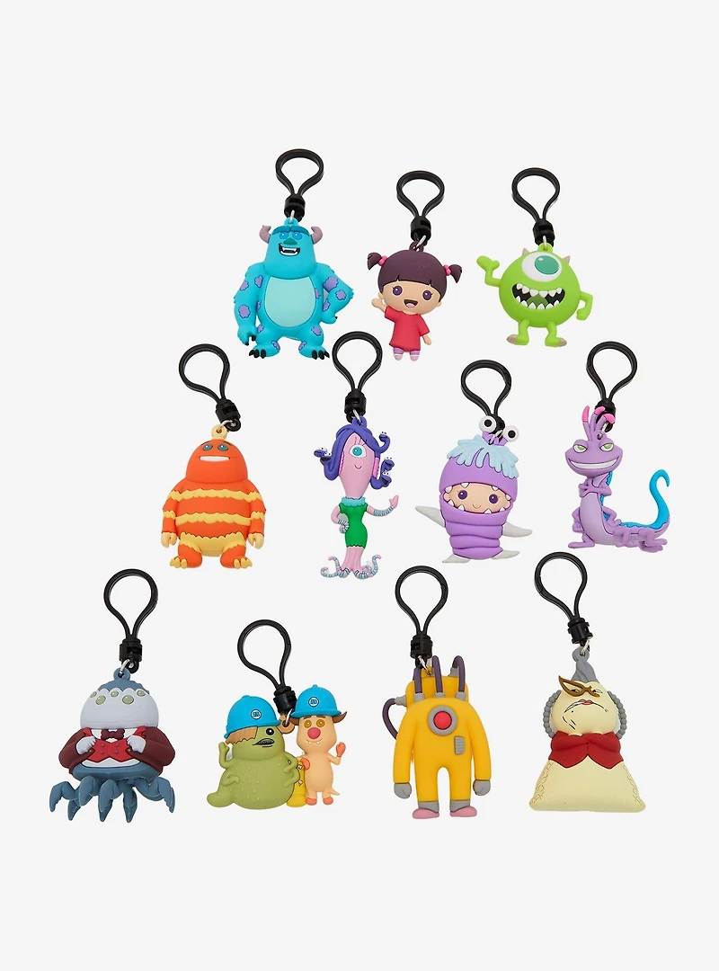 Disney Pixar Monsters Inc. Characters Blind Bag Figural Bag Clip