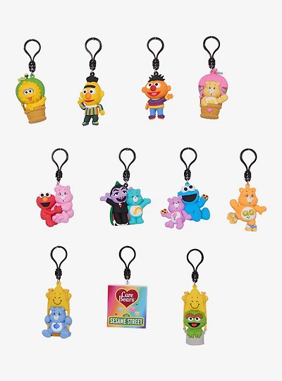 Sesame Street x Care Bears Blind Bag Figural Bag Clip