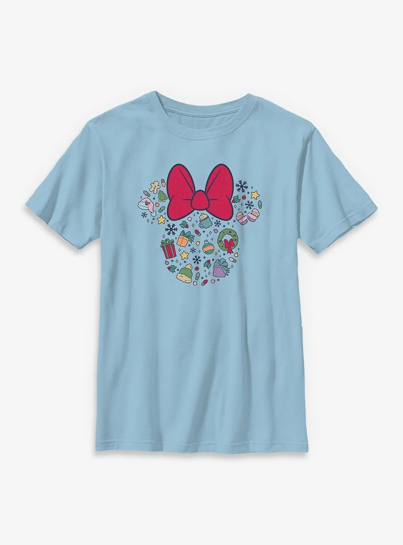 Disney Minnie Mouse Holiday Ears Icons Youth T-Shirt