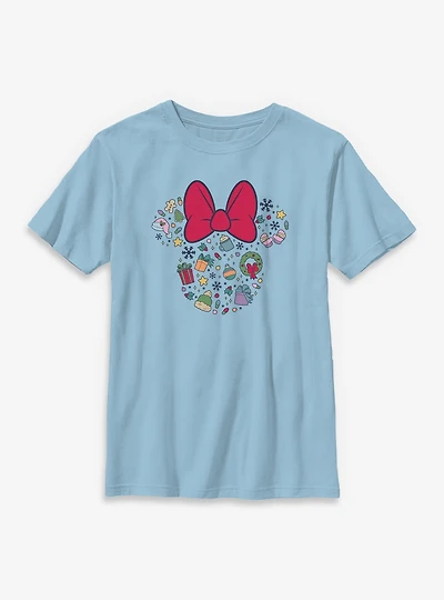Disney Minnie Mouse Holiday Ears Icons Youth T-Shirt