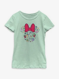 Disney Minnie Mouse Holiday Ears Icons Youth Girls T-Shirt