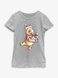 Disney Winnie The Pooh Hugging Gift Youth Girls T-Shirt