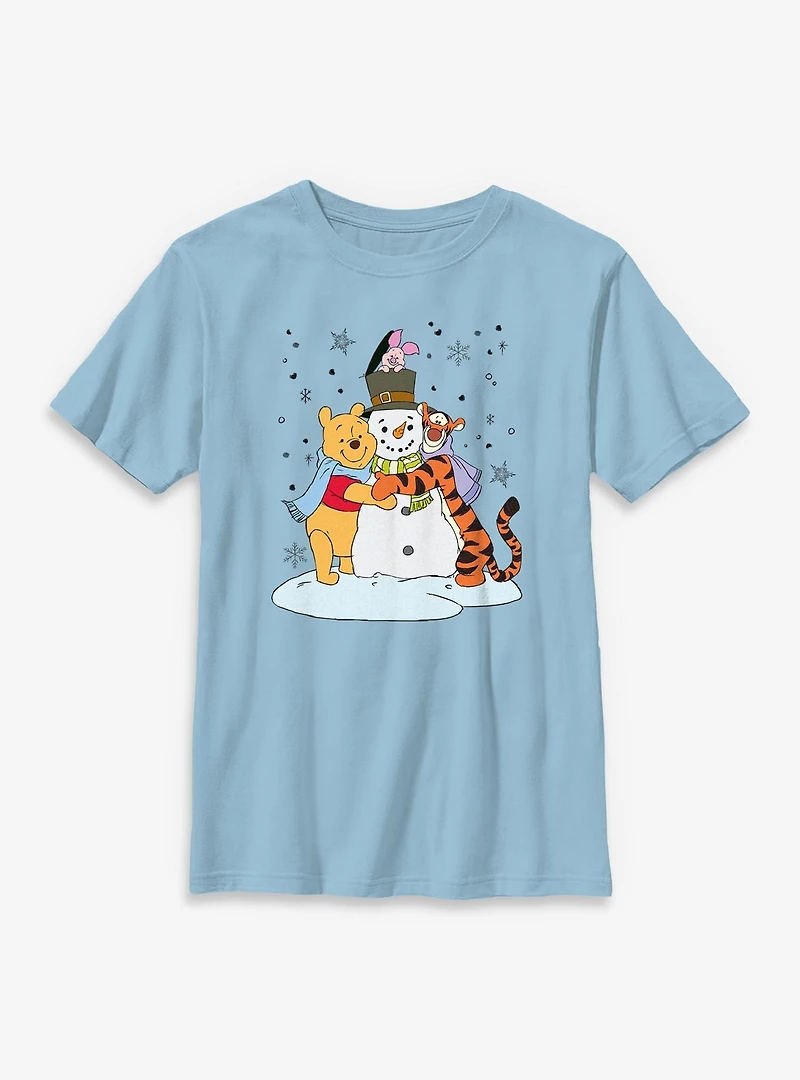 Disney Winnie The Pooh & Friends Snowman Hug Youth T-Shirt