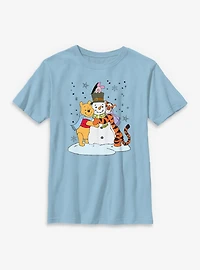 Disney Winnie The Pooh & Friends Snowman Hug Youth T-Shirt