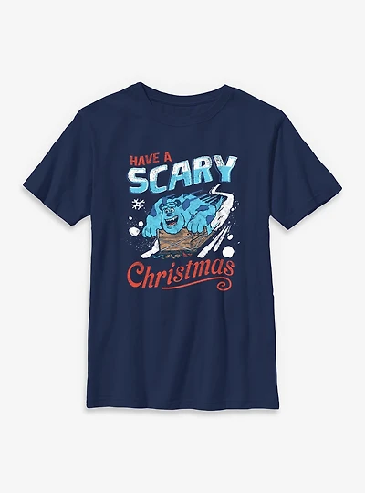Disney Pixar Monsters University Have A Scary Christmas Youth T-Shirt