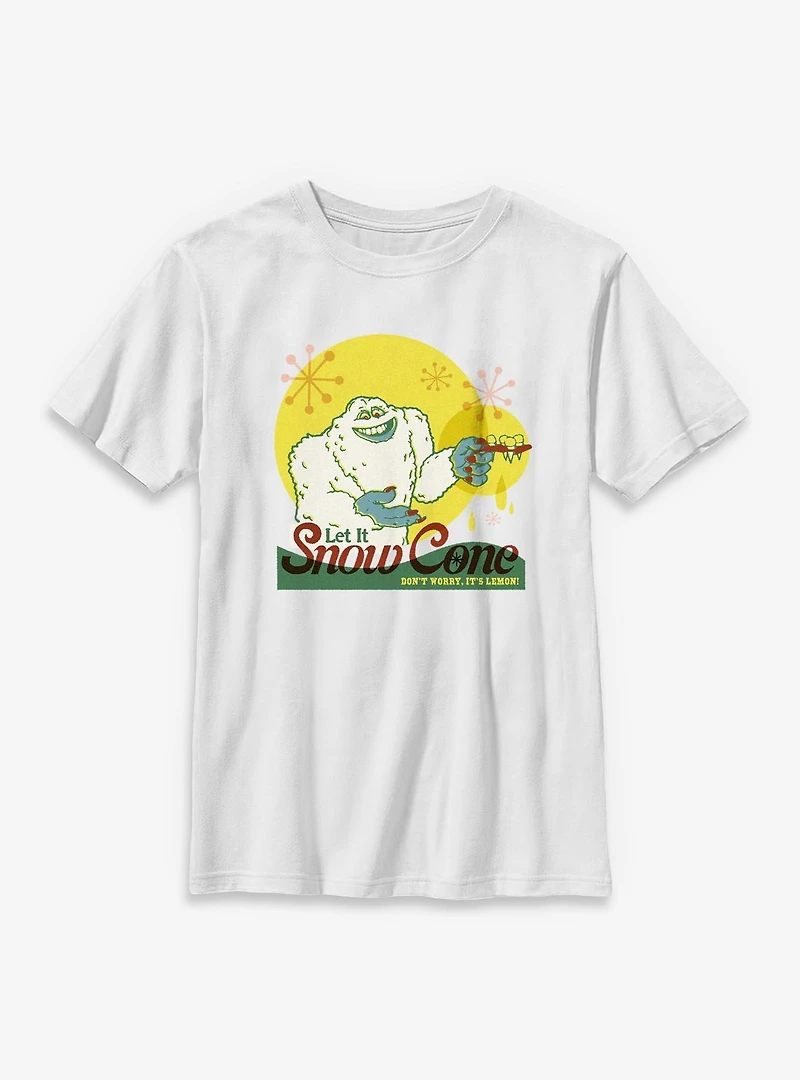 Disney Pixar Monsters University Let It Snow Cone Lemon Youth T-Shirt