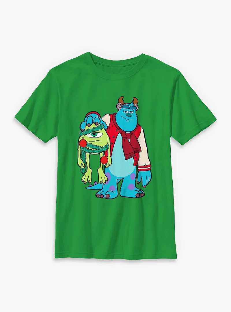 Disney Pixar Monsters University Sully And Mike Christmas Youth T-Shirt