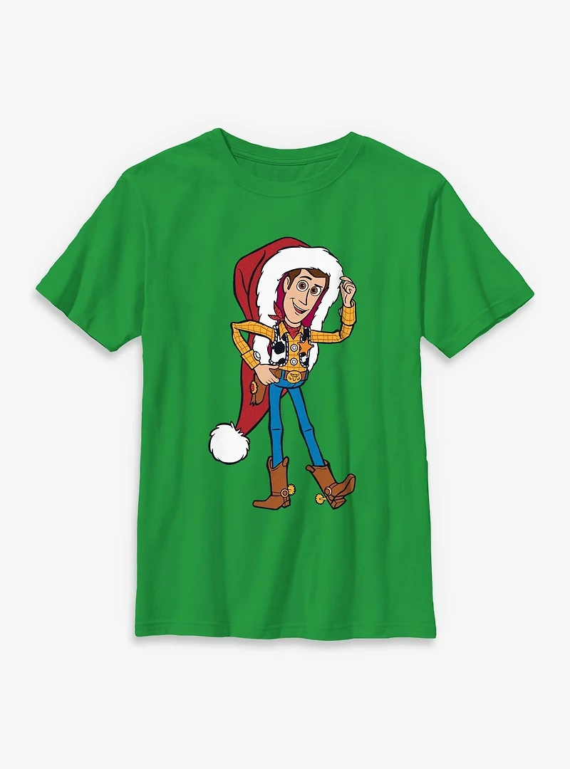 Disney Pixar Toy Story Woody Christmas Hat Youth T-Shirt