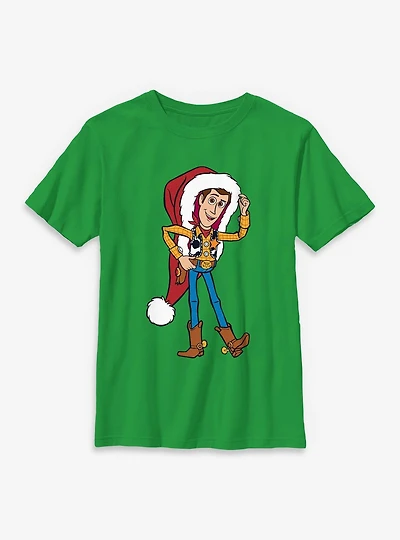 Disney Pixar Toy Story Woody Christmas Hat Youth T-Shirt