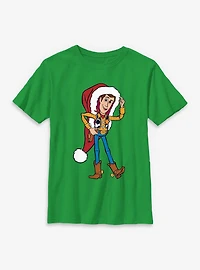 Disney Pixar Toy Story Woody Christmas Hat Youth T-Shirt