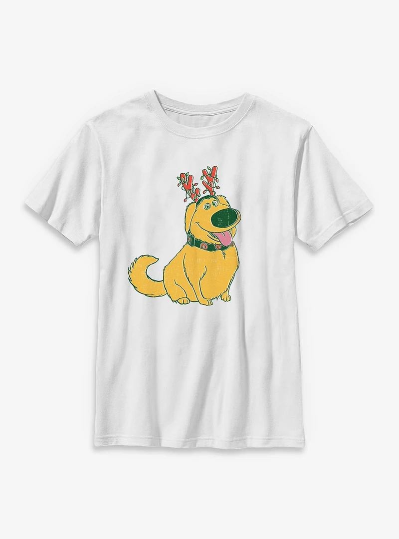 Disney Pixar Up Dug Christmas Festive Youth T-Shirt