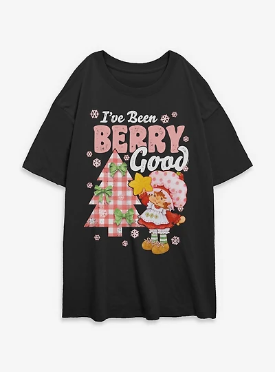 Strawberry Shortcake I've Been Berry Good Womens Oversized T-Shirt
