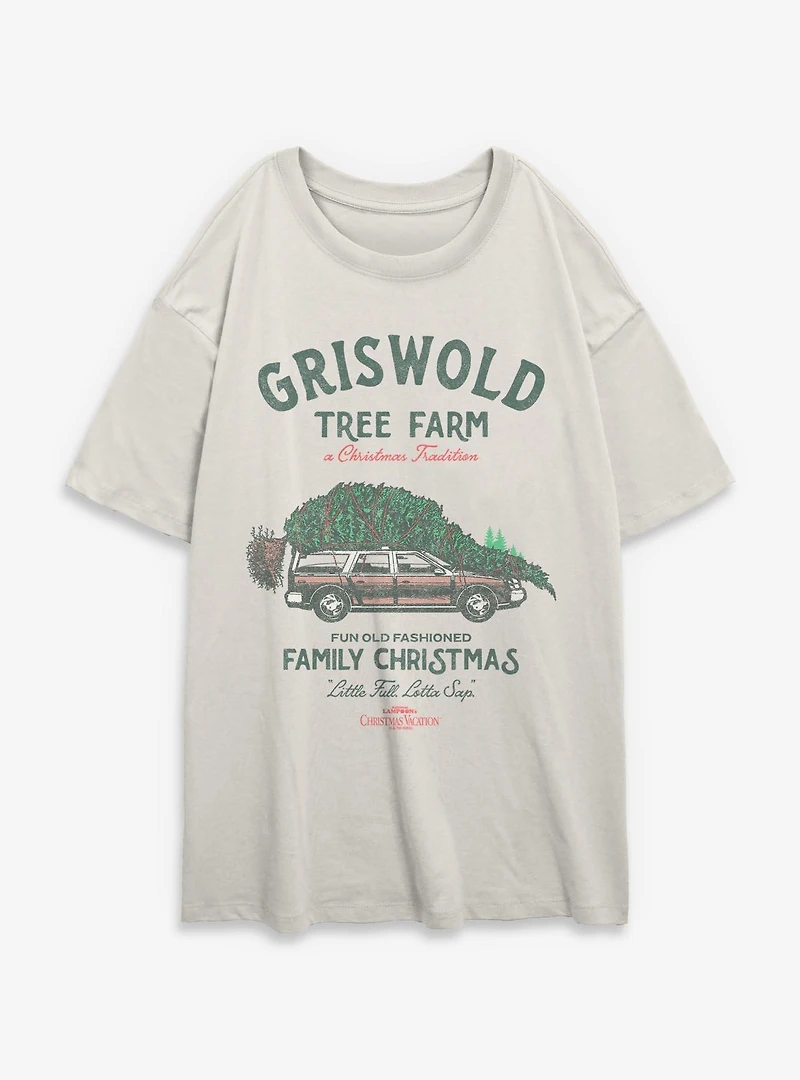 National Lampoon's Christmas Vacation Griswold Holiday Womens Oversized T-Shirt