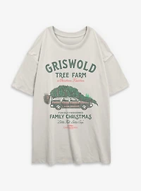 National Lampoon's Christmas Vacation Griswold Holiday Womens Oversized T-Shirt