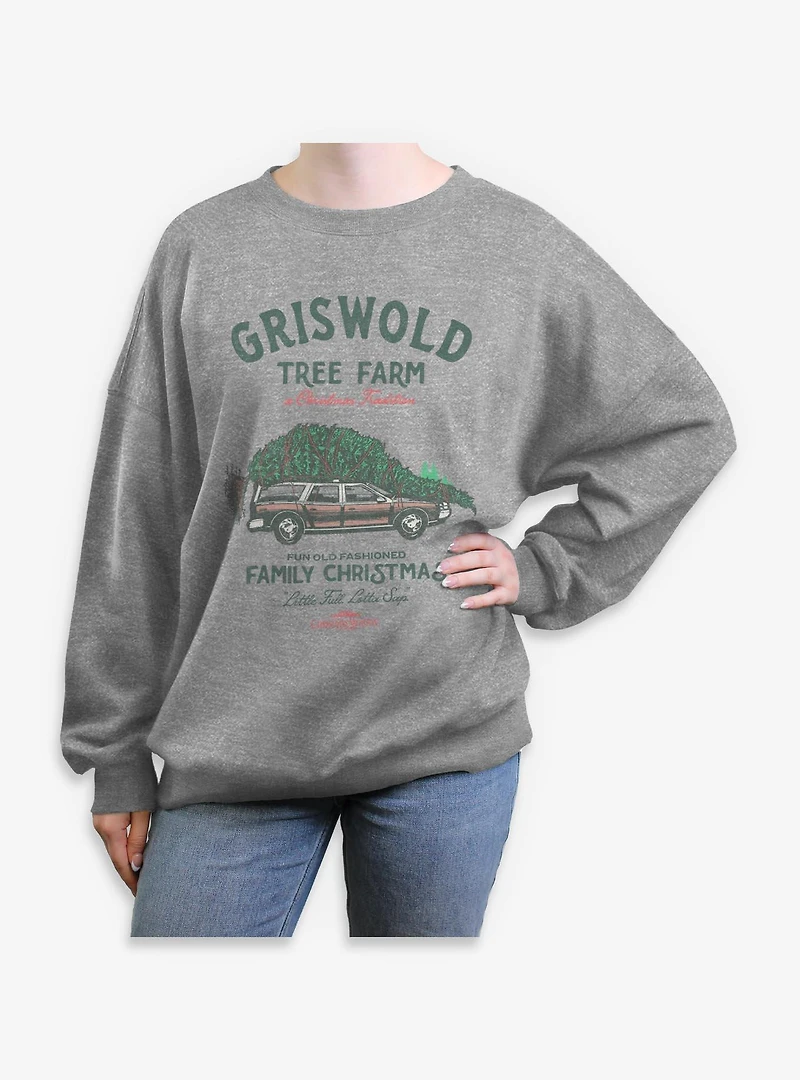 National Lampoon's Christmas Vacation Griswold Holiday Womens Oversized Sweatshirt