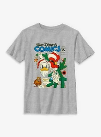 Disney Donald Duck Holiday Retro Comic  Youth T-Shirt