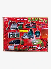 Battery Operated Musical Santa Train Table Piece
