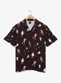Dandadan Characters Allover Print Woven Button-Up - BoxLunch Exclusive