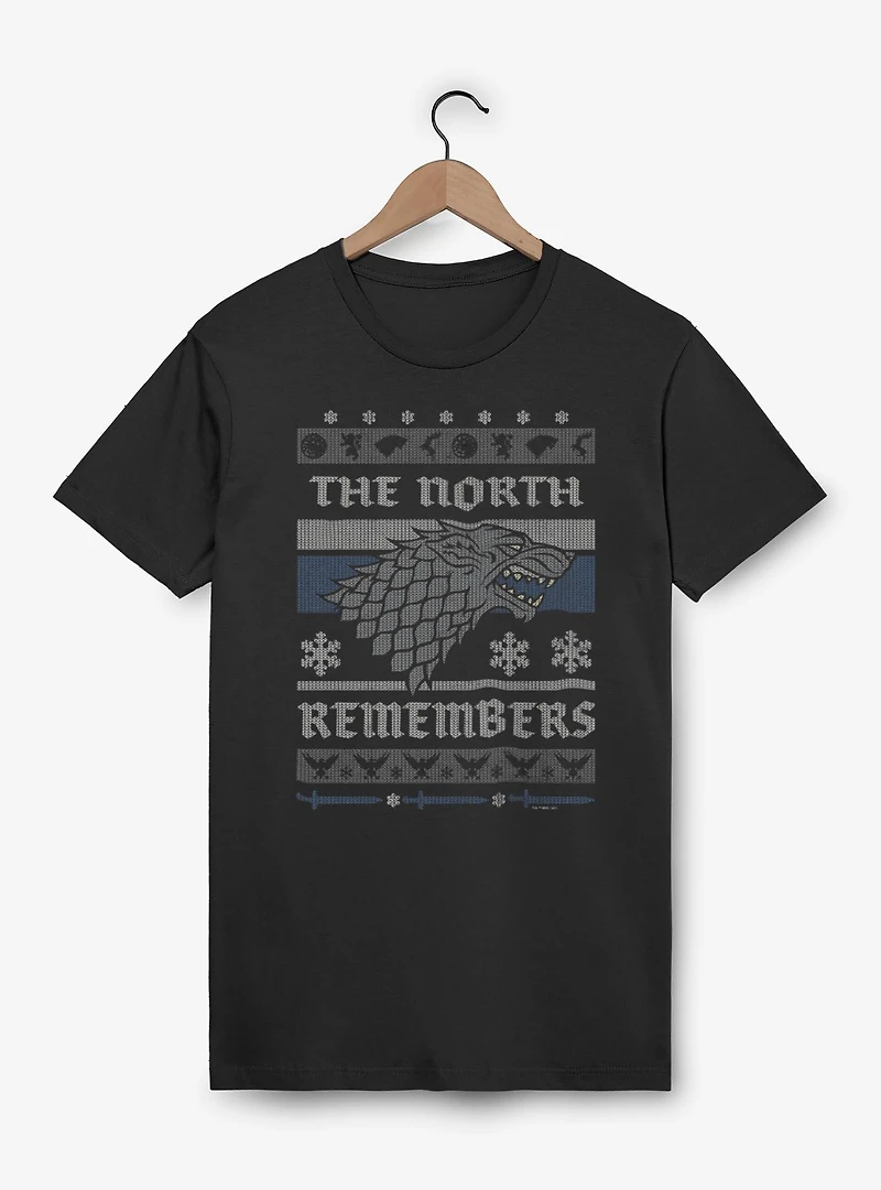 Game of Thrones The North Remembers Ugly Christmas Sweater Style T-Shirt