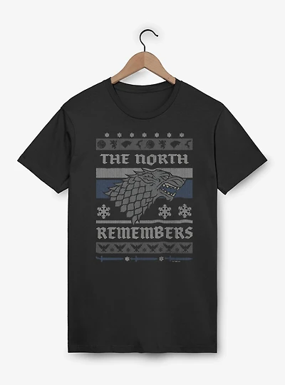 Game of Thrones The North Remembers Ugly Christmas Sweater Style T-Shirt