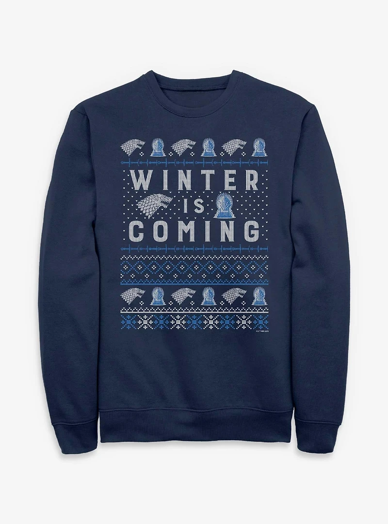Game of Thrones Winter Is Coming Ugly Sweater Style Sweatshirt