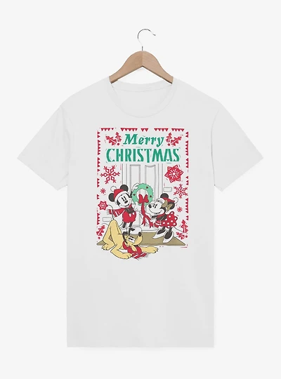 Disney Mickey Mouse & Minnie Xmas D?cor T-Shirt