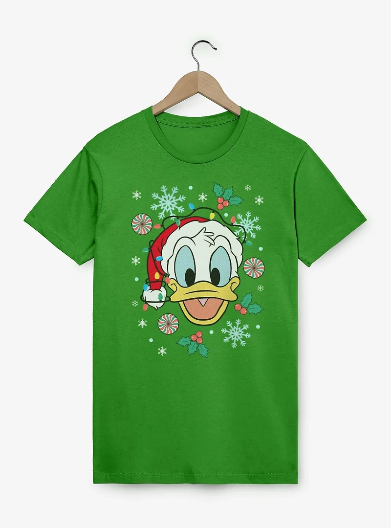 Disney Donald Duck Xmas Hat & Lights T-Shirt