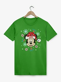 Disney Minnie Mouse Xmas Hat & Lights  T-Shirt
