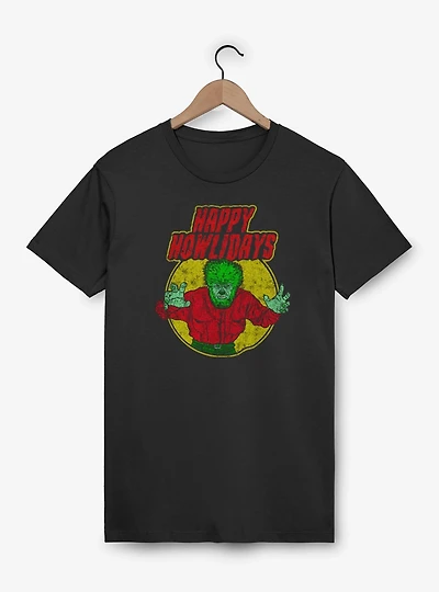 Universal Monsters Happy Howlidays Werewolf T-Shirt