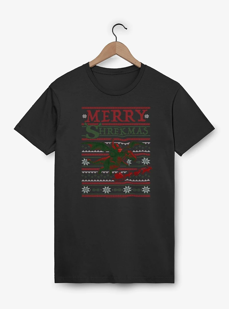Shrek Merry Shrekmas Dragon Ugly Christmas Sweater Style T-Shirt