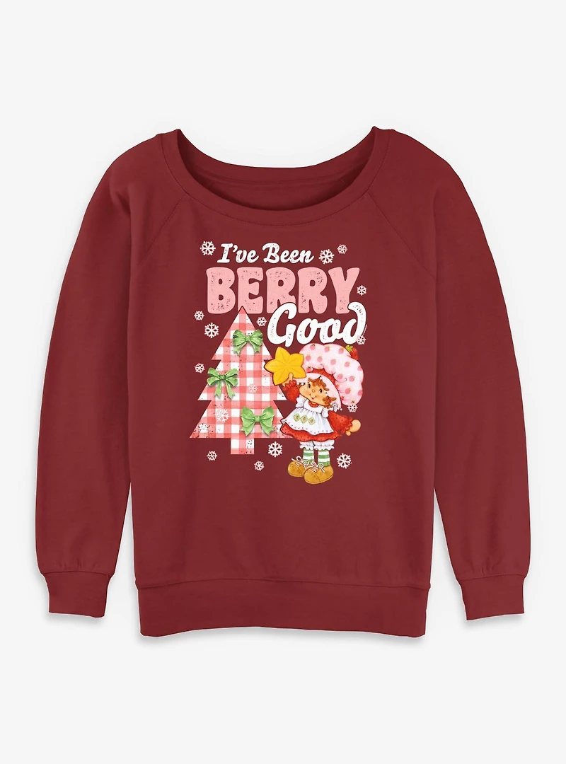 Strawberry Shortcake I've Been Berry Good Womens Slouchy Sweatshirt