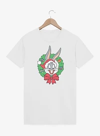 Looney Tunes Bugs Bunny Christmas Wreath T-Shirt