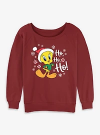 Looney Tunes Tweety Ho Womens Slouchy Sweatshirt