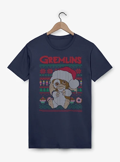 Gremlins Gizmo Ugly Christmas Sweater Style  T-Shirt