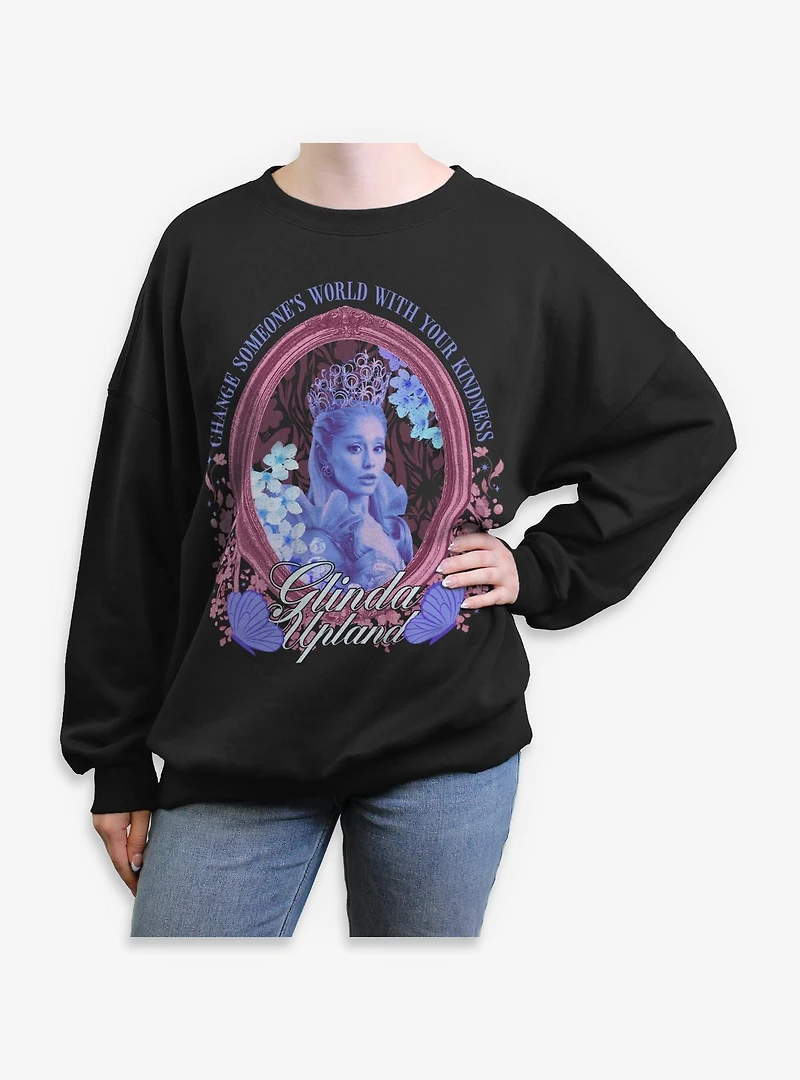 Wicked Glinda Be Kind Womens Oversized Sweatshirt Box Lunch Exclusive