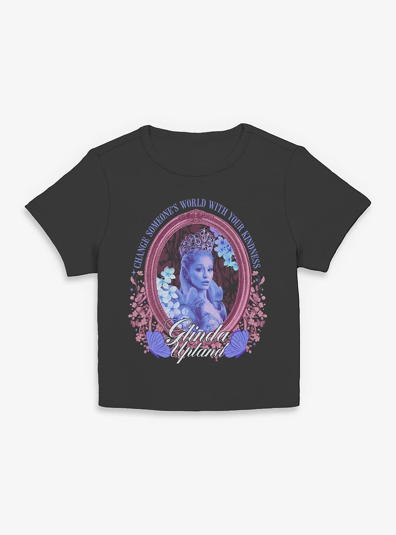 Wicked Glinda Be Kind Womens Baby Tee Box Lunch Exclusive