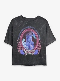 Wicked Glinda Be Kind Mineral Wash Womens Crop T-Shirt Box Lunch Exclusive