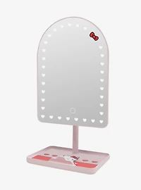Sanrio Hello Kitty "Hearts" Arch LED Tabletop Makeup Mirror with Phone Stand Base