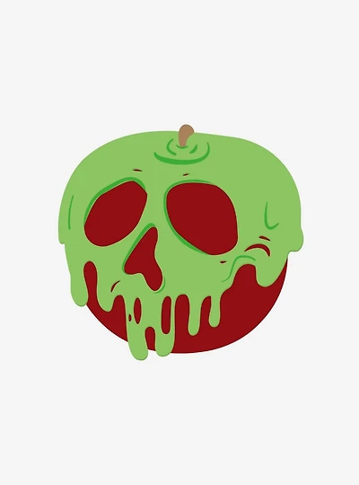 Disney Snow White Evil Queen Poison Apple Glow in the Dark LED Compact Mirror