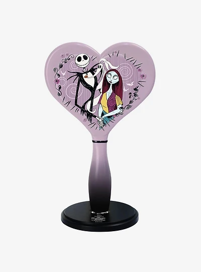 Disney The Nightmare Before Christmas Jack and Sally LED Heart Handheld Makeup Mirror