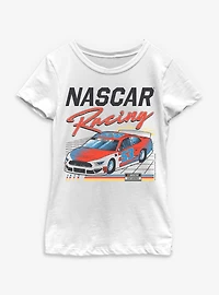 NASCAR Retro Grid Racing Car Youth Girls T-Shirt